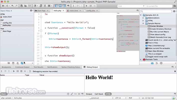 php editor for mac free download